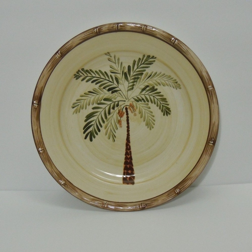 Home Trends West Palm Botanical Dinner Plate 10 5"